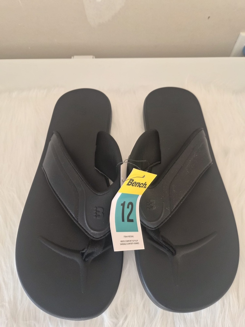 Bench Men's Black Foam Comfort Flip-Flops